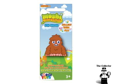Corgi Moshi Monsters Series 1 Pin Badge Brand New In Packet