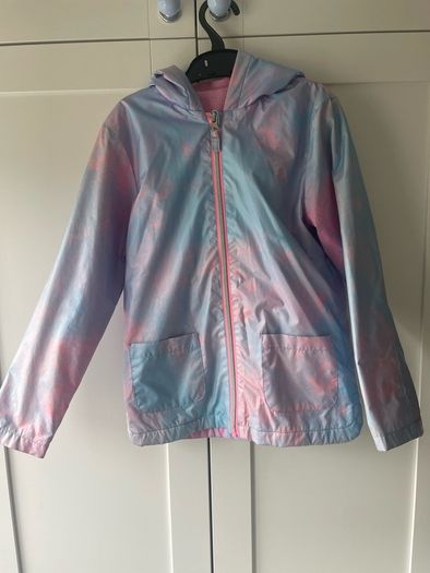 Tie dye pink and blue jacket with hood