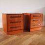 Delivery Available G Plan Fresco Teak Bedside Cabinets Chests Of Drawers Mid Century Vintage Retro Pair Image 5