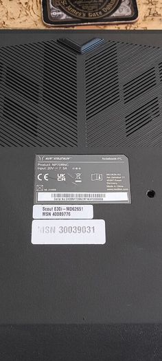 Gaming Laptop Clevo Erazer i5 12450H 8/12 RTX4050 6GB 75W 16GB DDR4 3200Mhz 512GB Nvme Pcie 4.0 17.3" FHD 144hz Ips 300nits Win11 RGB Cooler Mouse