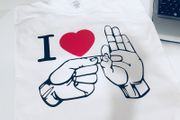 I Love Sex Funny Hand Gestures T-shirt Great Gift Present Birthday Stag Night