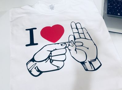 I Love Sex Funny Hand Gestures T-shirt Great Gift Present Birthday Stag Night