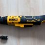 DeWALT 18V XR Cordless Brushless Sealed Head Ratchet Wrench 3/8 & 1/2 Inch Anvil PowerStack Battery And Multi Voltage Fast Charger. Image 4
