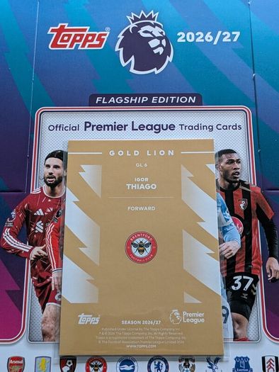 Igor Thiago Gold Edge Edition Topps Premier League Flagship Edition 2026/27