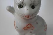 Vintage Chinese Porcelain Cat Teapot