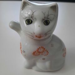 Vintage Chinese Porcelain Cat Teapot