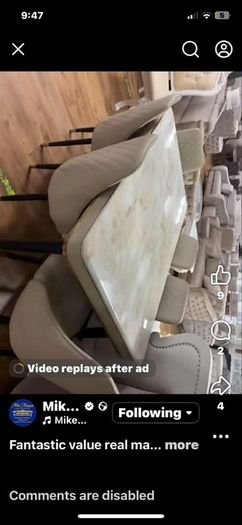 table and chairs