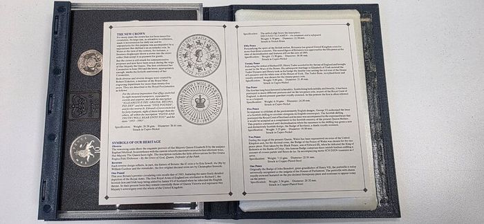1993 United Kingdom Proof Coin Collection - Royal Mint 8-Piece Set with Case