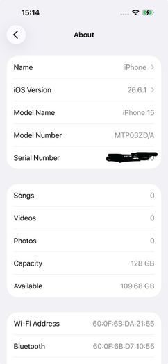 iphone 15 sim free 128gb good condition