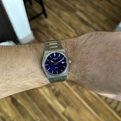 Tissot PRX 35mm Blue Dial Quartz Watch - Stainless Steel - Boxed
