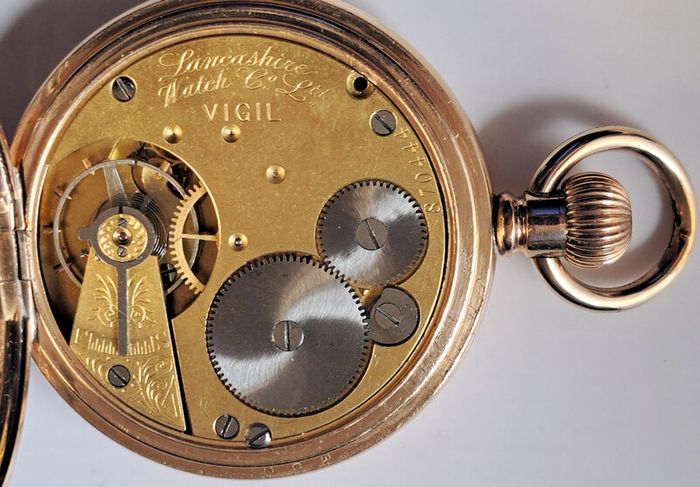 Lancashire Watch Co. Pocket Watch - Prescott & Vigil - 1909c