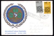 1969 Ireland 50th Anniversary of The International Labour Organisation Commemorative Stamps Illustrated First Day Cover (FDC)