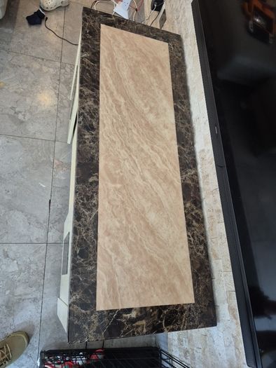 Marble top table n chairs n cabinets