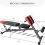 Multi-Functional FID Weight Bench for Full All-in-One Body Workout  Hyper Back Extension, Roman Chair, Adjustable Ab Sit up Bench, Incline Decline Bench, Flat Bench Image 7