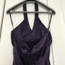 100% Silk Warehouse Purple Maxi Debs Long Dress - Size UK 10 Image 2