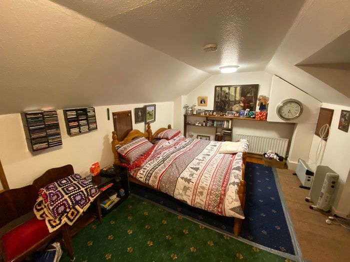 Wooden single bed frame