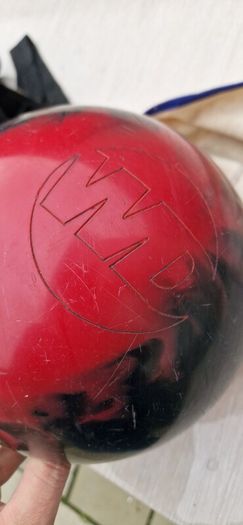 bowling ball and bag