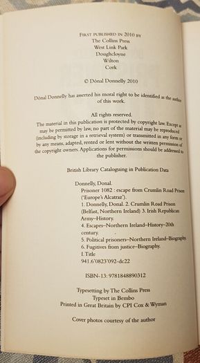 Prison 1082: Escape From Crumlin Road-Europe's Alcatraz by Donal Donnelly