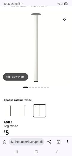 Ikea desk (top n 2 legs only) drawers NOT included