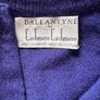 Vintage 100% cashmere Ballantyne of Scotland Cardigan blue purple Image 6