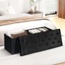 Extra Large Storage Boxes with Lids, Folding Ottoman Bench Seat, Footstool for Living Room,110X40X40cm Image 2