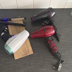 Hair dryers, hair straightener