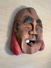 Vintage Buddha wall mask