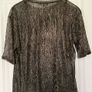 Cortefiel Black/Gold/silver metallic thread top BNWT Image 2