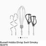 Russell Hobbs Elvisp Swirl Hand Held Mixer Smoky Quartz Image 9
