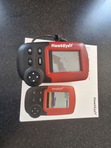 Fish trax 1c belly boat fish finder.