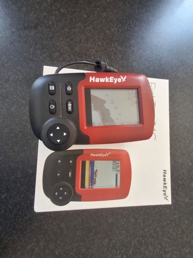 Fish trax 1c belly boat fish finder.