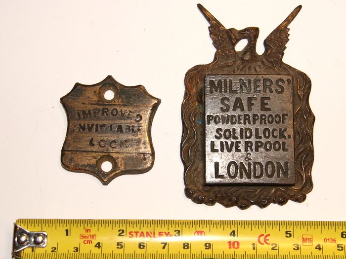 19th century antique Safe Lock Plate