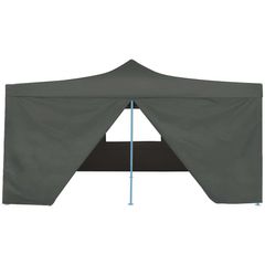 Folding Gazebo with 4 Sidewalls 5x5 m Anthracite