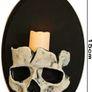 Skull Wall Candle Holder Skull Candle Holder Gothic Decor Halloween Decorations Suitable for Halloween Candlelight Dinner, Dining Room, Living Room and Shop2pc Image 3