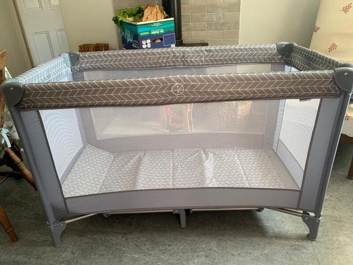 Travel cot and foam mattress