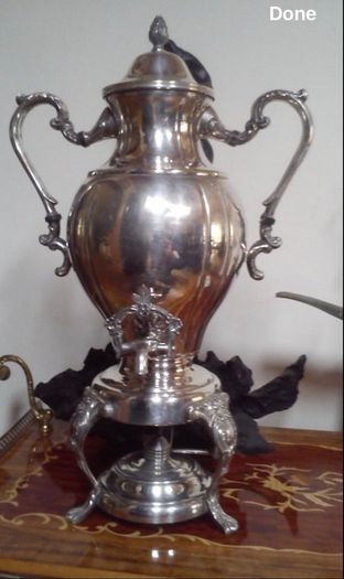 An antique large tea pot
