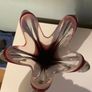 Bohemian solid heavy  13.5 inch Glass vase Image 8