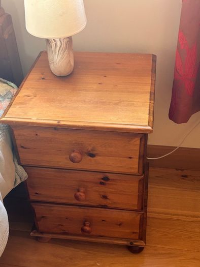 Solid pine tallboy and lockers