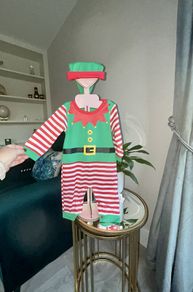 Baby Elf Onesie / Baby Grow with Hat Age 3-6 months / EU 62cm