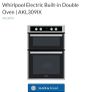 New display model whirlpool integrated double oven Image 5