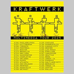 Kraftwerk Signed Multimedia Tour Poster