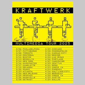 Kraftwerk Signed Multimedia Tour Poster