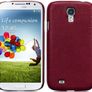 New Samsung I9500 Galazy S4 Covert Pu Leather Back Case Cover Leopard Print / Red Textured Design Image 7