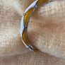 Bangle amber/ivory crystal - hinged Image 3
