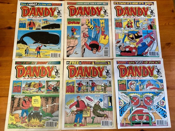 Comics: 'The Dandy' 1996,1998 and 1999 (73 numbers)