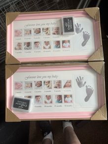 Baby memory picture frames