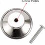 20Pack Cabinet Door Knobs Brushed Nickel Round Drawer Handle Hardware Stainless Steel with Screw for Kitchen Bathroom Bedroom Silver (MULTIPLE AMOUNTS, SEE DESCRIPTION) Image 5