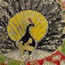 Lovely Large Matel Hingng Plat Of Peacock. Image 6