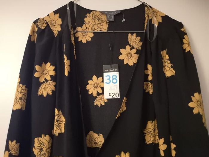 Black Dress with Yellow Flowers