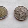1957 Elizabeth II Two Shilling Coin Image 3
